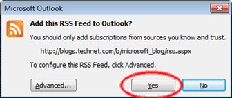 Verify RSS feed